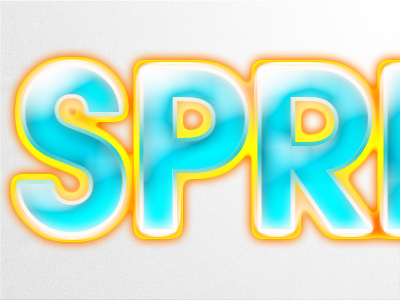 Springthaw cold fire hot ice spring summer typography