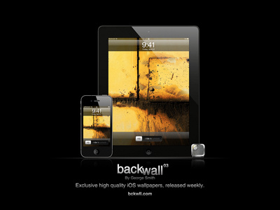 Backwall 03 customization ios ipad iphone metal photography rust texture wallpaper
