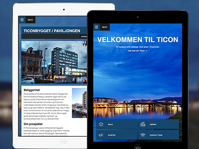 Ticon website redesign
