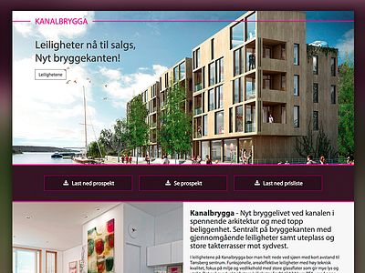 Kanalbrygga design digital digital design graphic graphics pink typography web web design