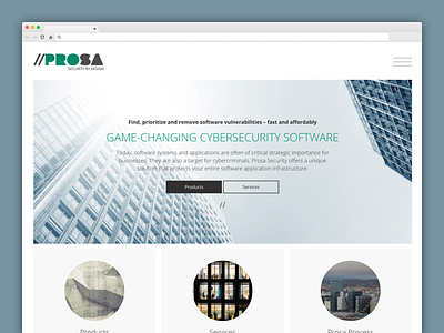 Prosa clean cybersecurity green prosa security site web website