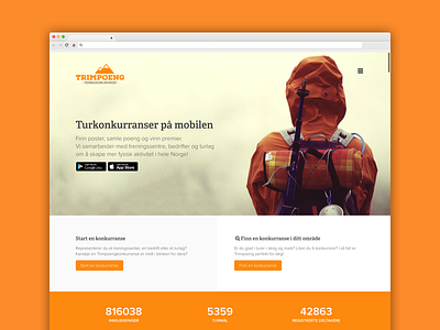 Trimpoeng app contests nature orange site startup web web site website