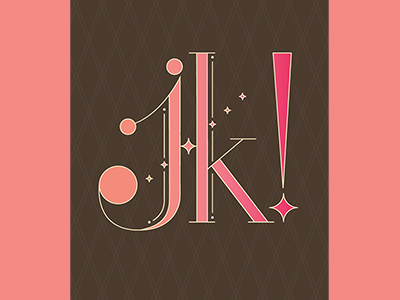 J/K lettering typography