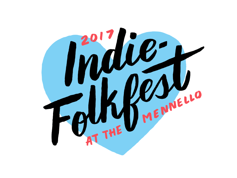 Indie-Folkfest logo debut first shot hand lettering logo orlando