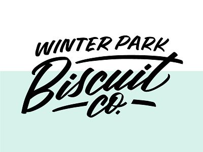 Winter Park Biscuit Co. logo brush lettering logo orlando