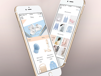 Shopping App Concept app clothing debut ios iphone login mobile search shop shopping ui ux