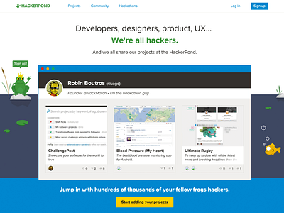 Hackerpond aquatic branding hacker portfolio ui vector webdesign