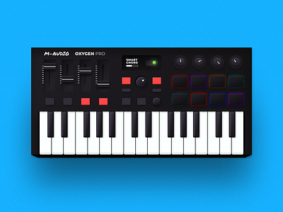Skeuomorphic Keyboard | Figma 3d audio controls dial figma illustration keyboard music plugin skeumorph skeuomorph skeuomorphic skeuomorphism slider