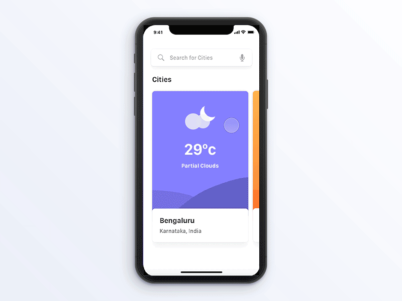 Weather App Interaction | iPhone X animation climate interaction iphone principle sketch ui ux weather x