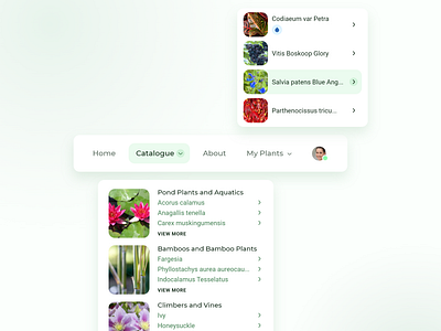 Gardening Navbar UI Design app appdesign design ui ux