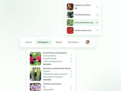 Gardening Navbar UI Design