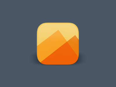 App Icon Concept app apple concept dailyui design icon ios mountain ui yellow