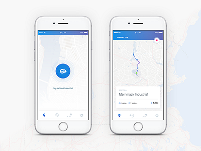 Mobile Toll Payment Concept app design ios product ui ux