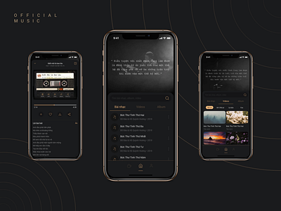 Do Bao Official Music clean dark dark mode dark ui inspiring music musical retro ui ux