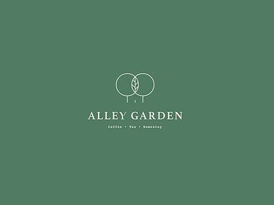 Alley Garden branding coffee colourcafe green homestay house logo logodesign tea