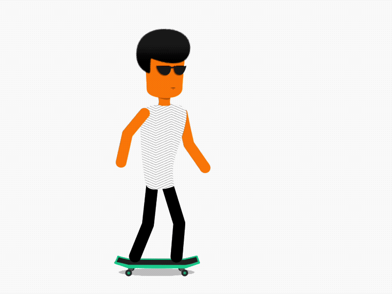 Dude on Skateboard animation dude gif skateboard