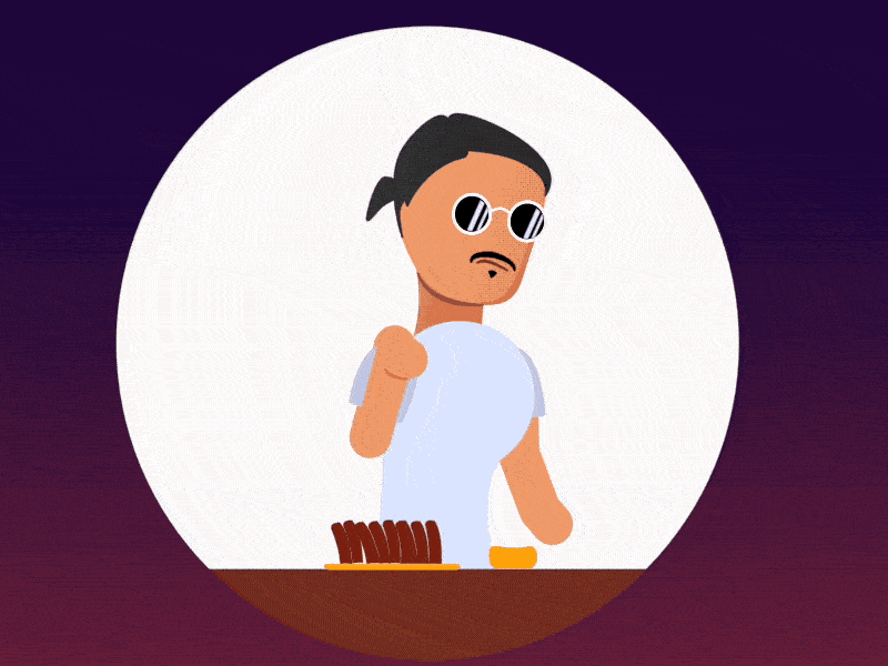 SaltBae animation gif illustration motion design nusret saltbae