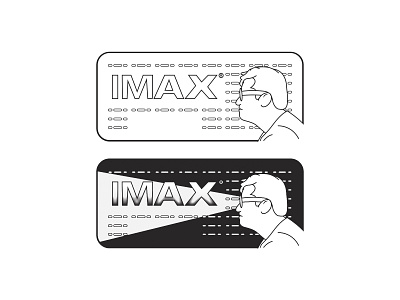 IMAX Movie Experience 3d 3d glasses 4d badge illustraion imax movie line art logo movie movie hall thertre ticket vr