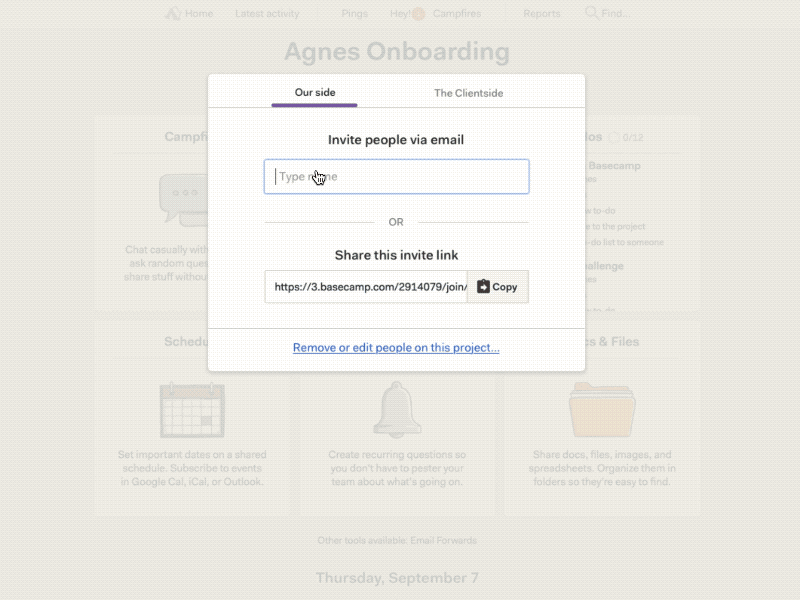 Invite redesign | Basecamp basecamp invite inviting marvel