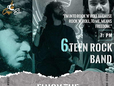 Rock Band Poster Design animation branding graphic design motion graphics