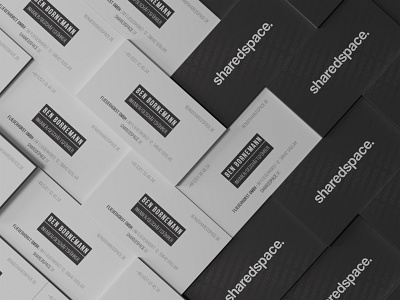 Minimal Business Card For SharedSpace. branding business card creative minimalist simple