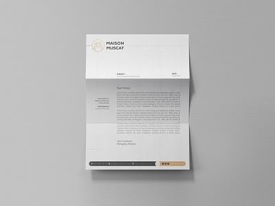 Letterhead Design branding creative minimal minimalist simple