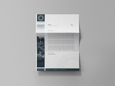 Letterhead branding creative design flat minimal minimalist simple