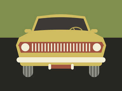 Vintage Car graphic design illustration vector