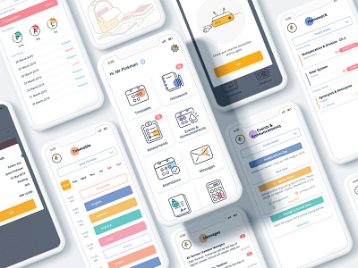 Parents App - Mobile UI Design illustration mobile app mobile design mobile ui parents school app ui ui ux ui design