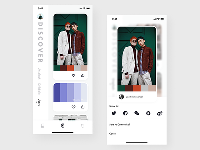 Palettor - Sharing app mobile ui