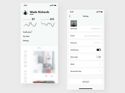 Palettor - Profile design icon mobile ui