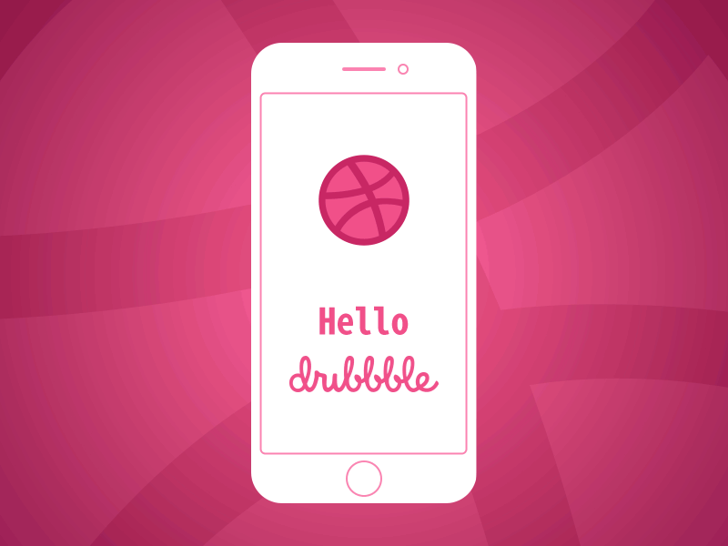 Hello Dribbble! debut gif hellodribbble