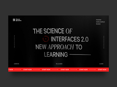 Main page The science of Interfaces . Day #03 brutalism daily 100 challenge daily ui dailylogochallenge dailyui dark dark ui ui ui ux uiux web webdesign website website concept website design