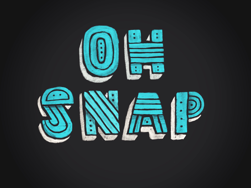 Oh Snap Lettering procreate hand lettering ipad lettering oh snap snap oh lettering hand