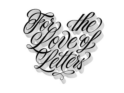 For the Love of Letters Reverse hand lettering ipad lettering lettering