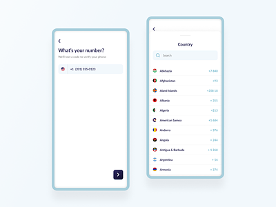 Verify your phone l 13 · 365 clean design figma interface list minimal minimalism minimalistic mobile app mobile number mobile ui otp phone number select country sign in sing up ui ui trends ux vector