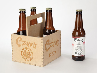 Czann's 4-Pack beer branding brewery czanns design illustration label laser-cut logo packaging