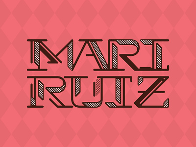 Mari Ruiz - Logo branding collateral geometric lettering logo pattern print type type design