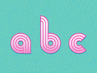 abc geometric lettering monoline type type design typeface typography vector