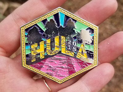 Hulaween 2018 Pin Design design enamel pin illustration music music festival pin