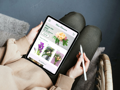 Mixt Flowers - UI Design - IPad ipad ux design web design