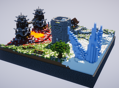 Elemental PVP Arena for Minecraft 3d arena atla avatar avatar the last airbender graphic design minecraft