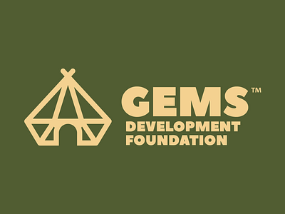 GEMS logo diamond gem hut logo logo design