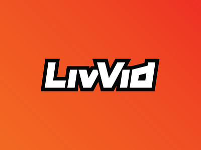 LivVid Logo gamer livvid logo orange stream streamer twitch