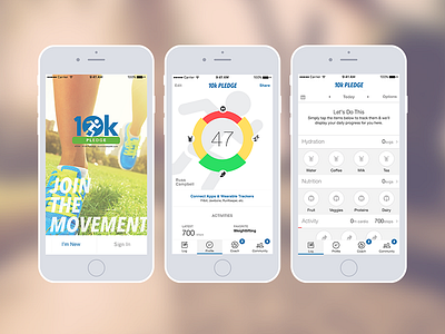 10k App app exercise healthy run ui