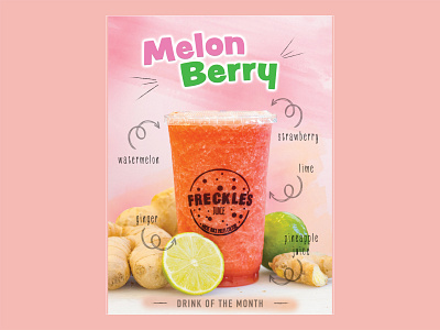 Melon Berry Poster Design