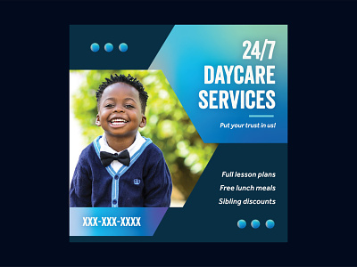 Daycare Instagram Ad banner ad banner design branding design social ad
