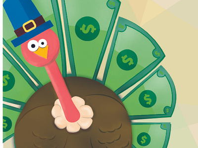 Cash Turkey Illustration