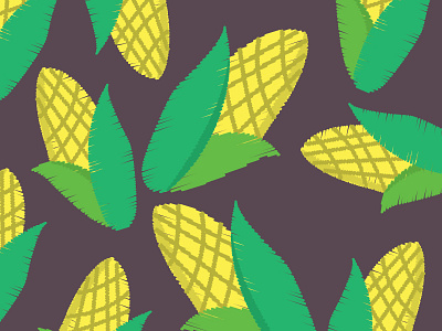 Corn Pattern children art cute design illustration print design surface design surface pattern design vector