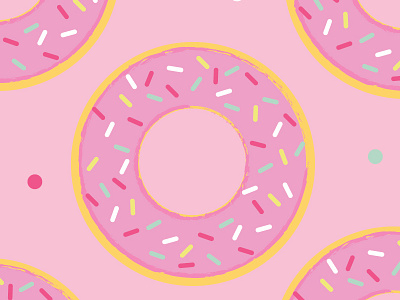 Mmmm... Dounuts children art cute design dessert donuts illustration logo pattern print design surface design surface pattern design sweets vector